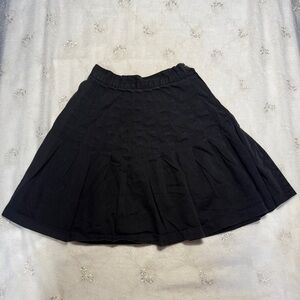 Vintage Y2K Black Pleated Mini Skirt – Size 23